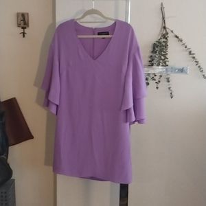 Lavender dress with princess sleeves
